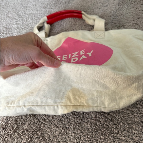 Kate Spade Pink and Cream Canvas Tote - Picture 7 of 7